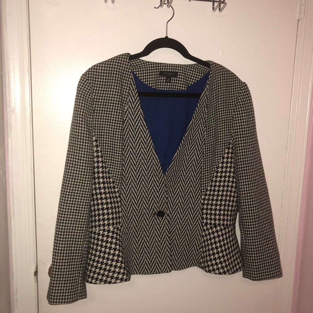 Ann Taylor Peplum tweed Blazer